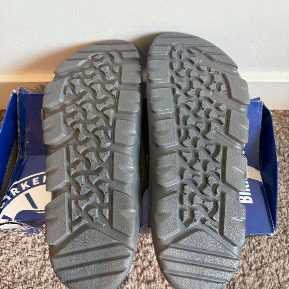 Birkenstock Men\'s Grey and Black Sandals